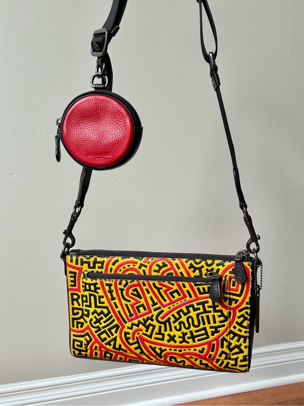 Coach x Disney Mickey Mouse x Keith Haring Holden Crossbody & Wallet SET C6911 - Picture 4 of 16